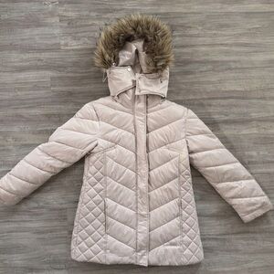 Kenneth Cole Cream Quilted Jacket